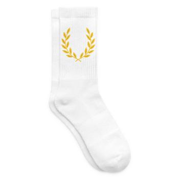 Lorbeer Pflanzen Geschenkidee Design - Tennissocken - Weiß - Rechts
