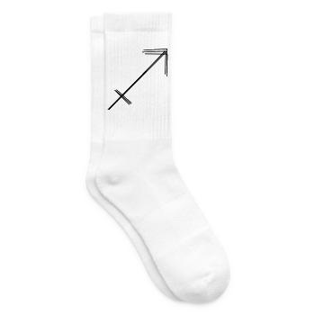 Sternzeichen Schütze handgezeichnet - Tennissocken - Weiß - Rechts