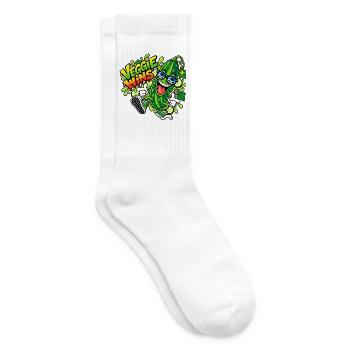 Veggie Wins Gurke - Tennissocken - Weiß - Rechts