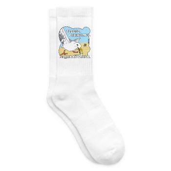 Fleete Feminismus Fischbrötchen  - Tennissocken - Weiß - Rechts