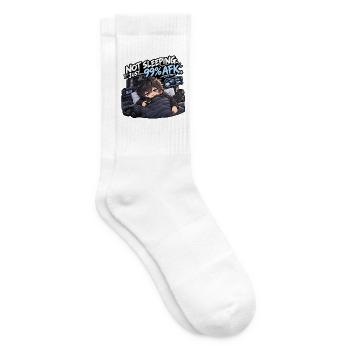 Nicht Schlafen 99% AFK Gamer - Tennissocken - Weiß - Rechts