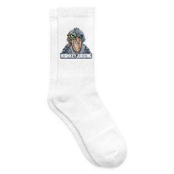 Schuhschnabel mit Brille – Highkey-Bewertung - Tennissocken - Weiß - Rechts