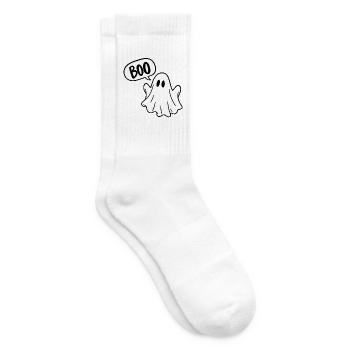 BOO – Süßer Halloween Geist - Tennissocken - Weiß - Rechts