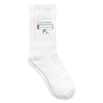 Astronomie — klarer Himmel, leere Batterie - Tennissocken - Weiß - Rechts