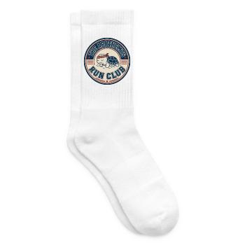Apathhetic Turtle Run Club - Tennissocken - Weiß - Rechts