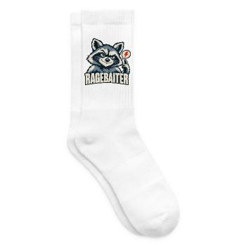 Ragebaiter Waschbär Ragebait Jugendwort 2026 - Tennissocken - Weiß - Rechts