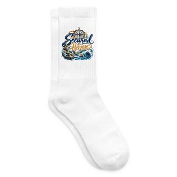 Seewind im Herzen - Tennissocken - Weiß - Rechts