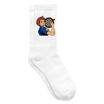  Dartboard - Dartspiel - Dart Bilder - Tennissocken - Weiß - Rechts