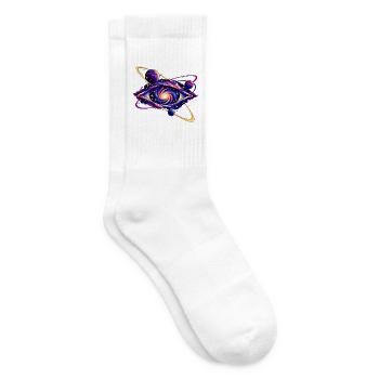 Umlaufbahnen um ein kosmisches Auge - Tennissocken - Weiß - Rechts