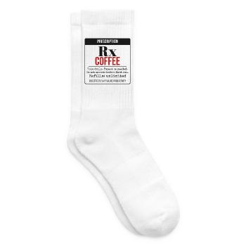 Rezept: Kaffee – Täglich einnehmen - Tennissocken - Weiß - Rechts