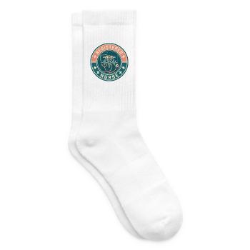 Stethoskop für Vintage Registered Nurse Caduceus Top - Tennissocken - Weiß - Rechts