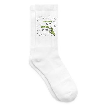 Physicist by day Zombie by night - Physik Formeln - Tennissocken - Weiß - Rechts