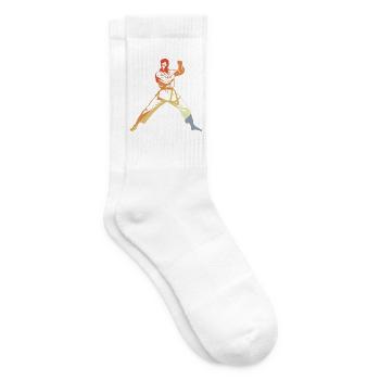 Karate Vintage Look - Tennissocken - Weiß - Rechts