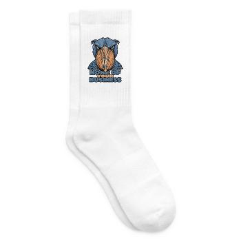 Shoebill – Geht dich nichts an - Tennissocken - Weiß - Rechts