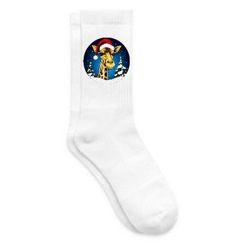 Giraffen Weihnachten - Tennissocken - Weiß - Rechts