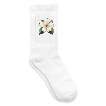 Hartriegelblume - Tennissocken - Weiß - Rechts