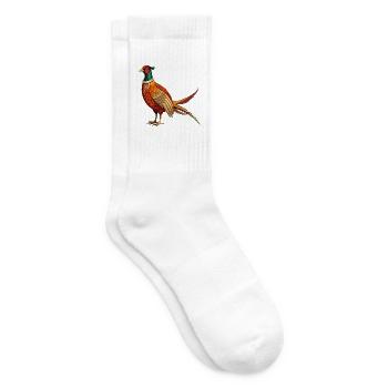 Stehender Fasan - Tennissocken - Weiß - Rechts