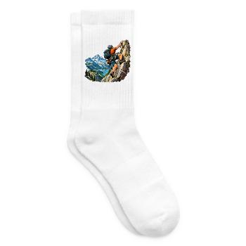 Kletter Abenteuer für Bergsteiger - Tennissocken - Weiß - Rechts