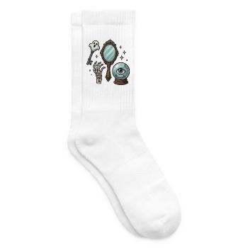 Das Auge, der Spiegel und die Geister - Tennissocken - Weiß - Rechts