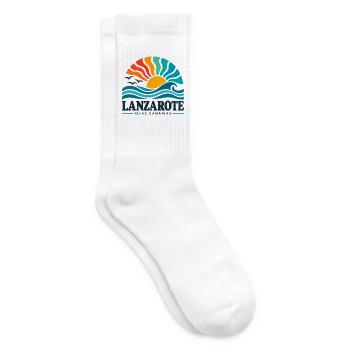 Lanzarote - Islas Canarias - Kanaren - Spanien - Tennissocken - Weiß - Rechts