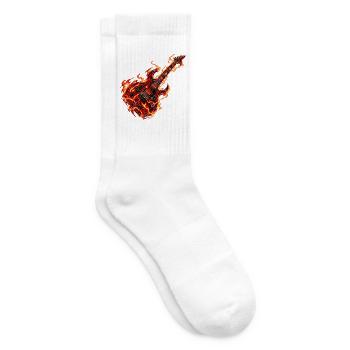 Inferno Dragon Gitarre - Tennissocken - Weiß - Rechts