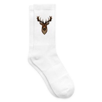 Damhirsch - Tennissocken - Weiß - Rechts