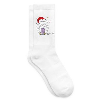 Merry Christmas - Tennissocken - Weiß - Rechts