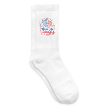 Kleine Füße, großes Glück - Tennissocken - Weiß - Rechts