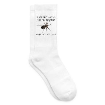 If you can't wake up from the nightmare - Spinne - Tennissocken - Weiß - Rechts