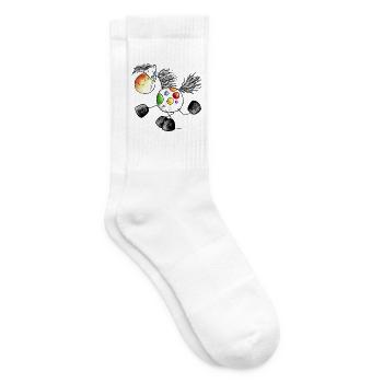 Kunterbuntes Pferd - Pony - Pferde - Tennissocken - Weiß - Rechts