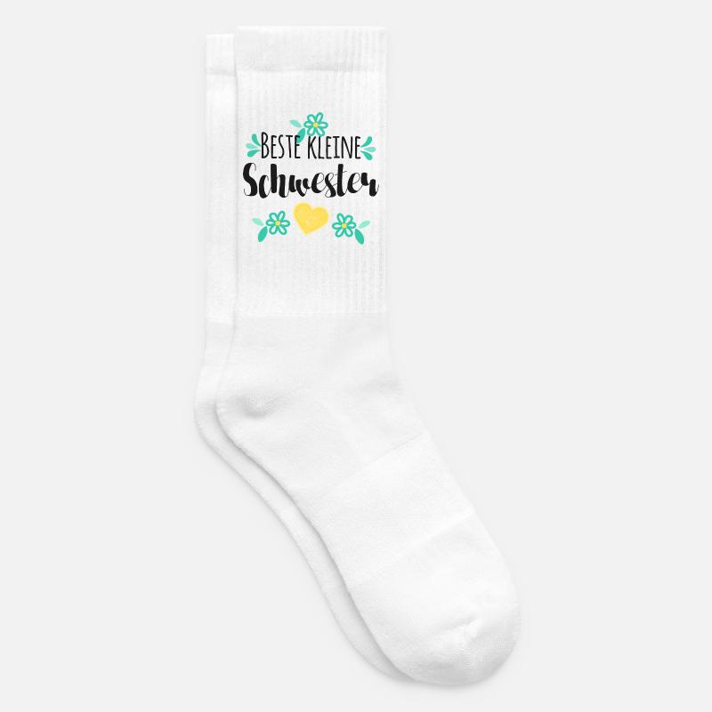 Beste Kleine Schwester - Tennissocken - Weiß