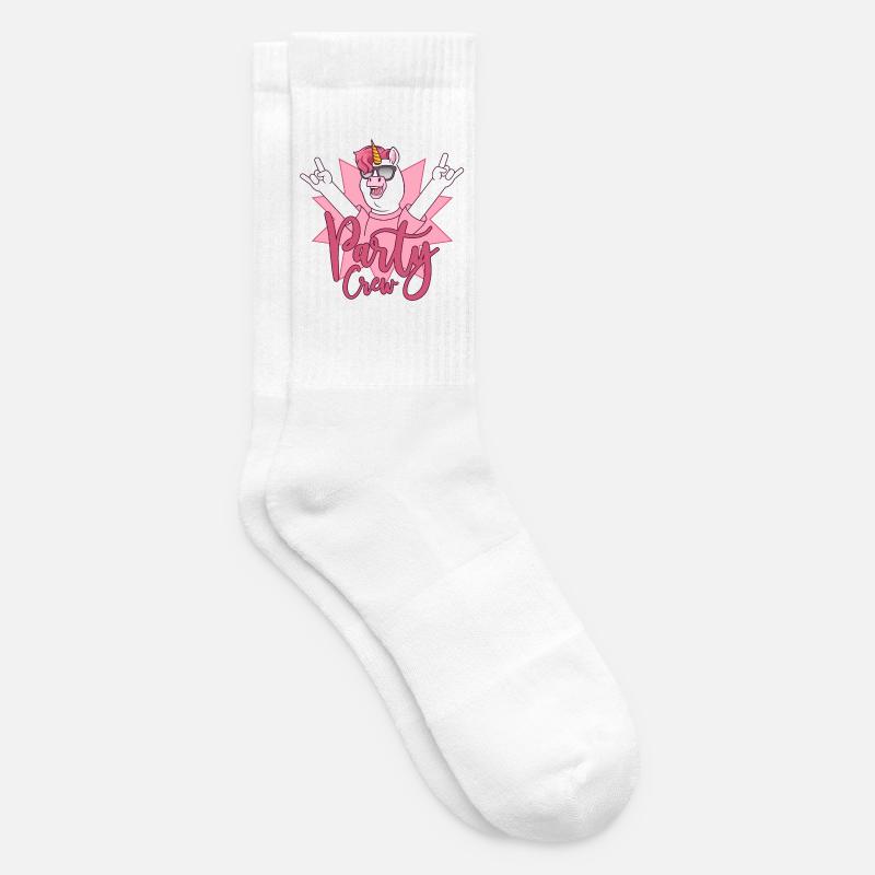 Party Crew Einhorn - Tennissocken - Weiß