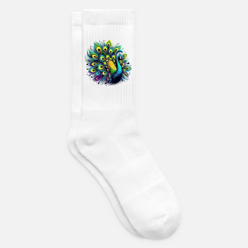 Peacock - Tennis socks - white