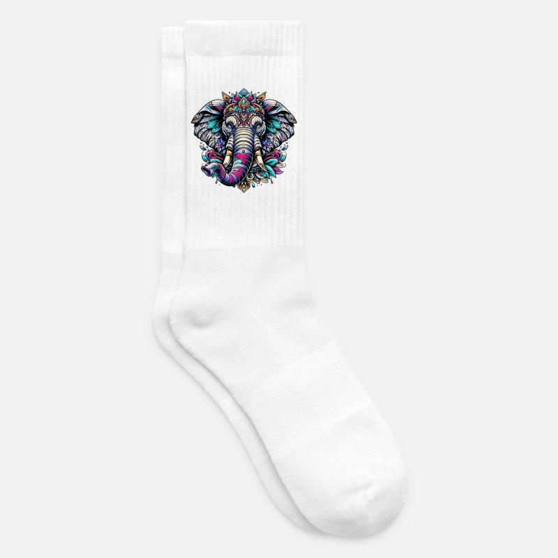 Elefant - Tennissocken - Weiß