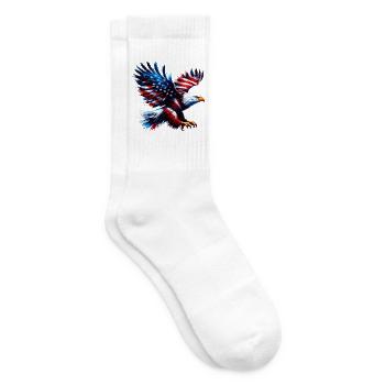 Eagle Flag USA USA American - Tennis socks - white - Right