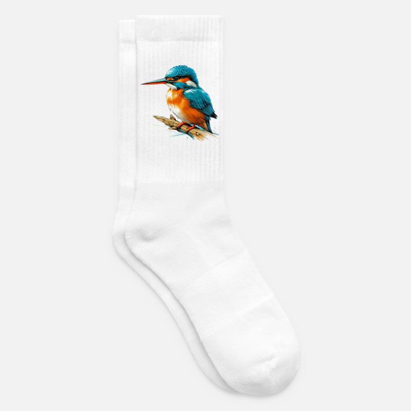 Eisvogel - Tennissocken - Weiß