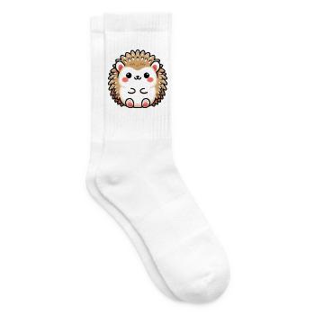 Hedgehog - Tennis socks - white - Right