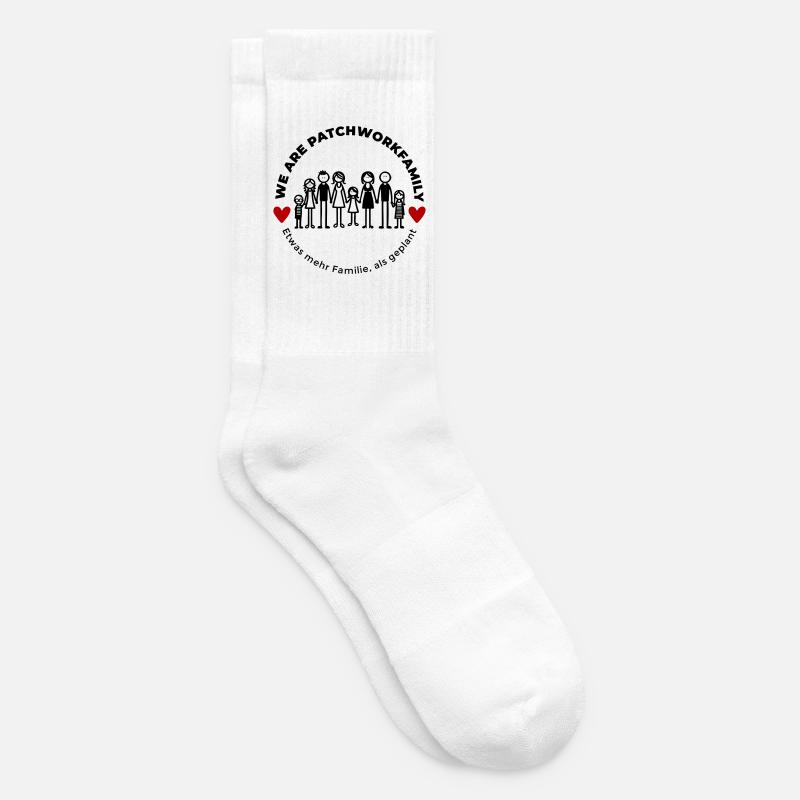 We are Patchworkfamily - Tennissocken - Weiß