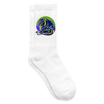 Dragon - Chaussettes de tennis - blanc - Droite