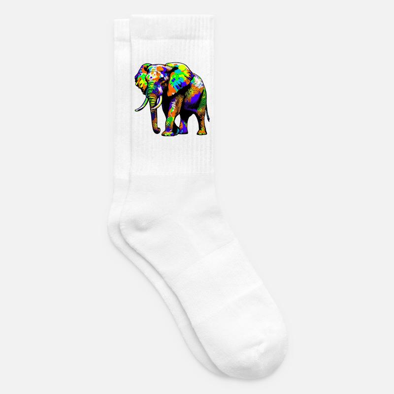 Elefant - Tennissocken - Weiß