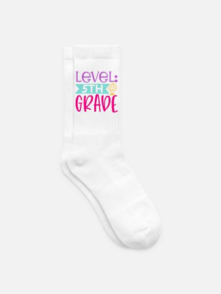 Stufe 5. Klasse - Tennissocken - Weiß
