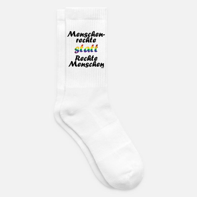 menschenrechte - Tennissocken - Weiß