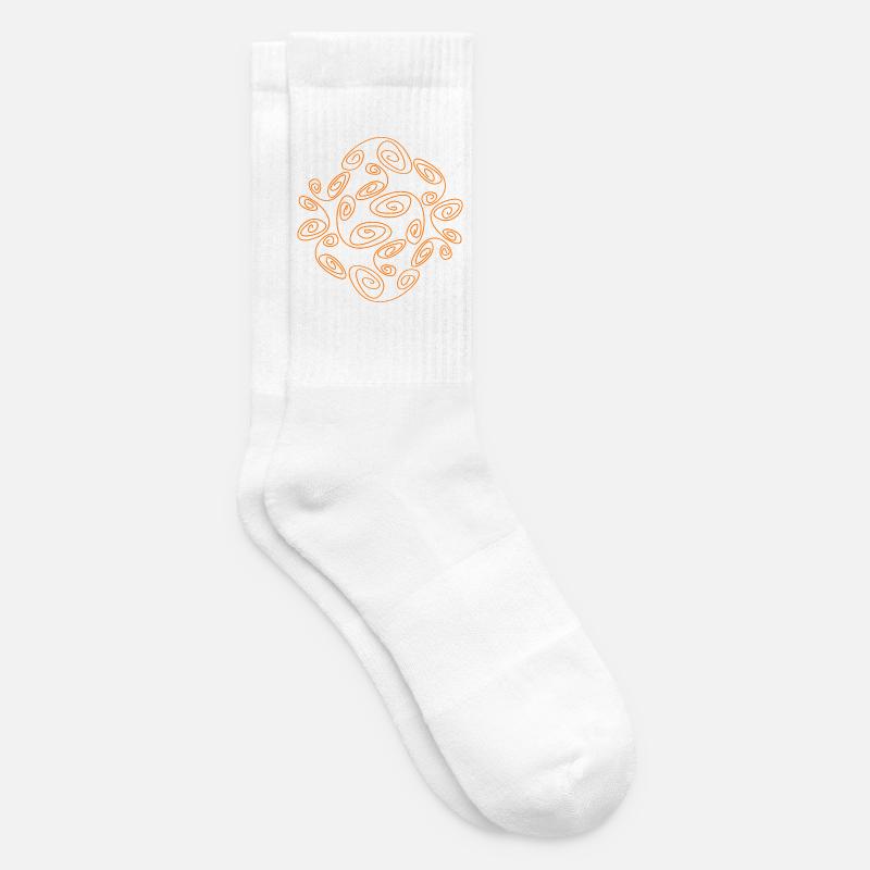 Abstraktes Design von Cean - Tennissocken - Weiß