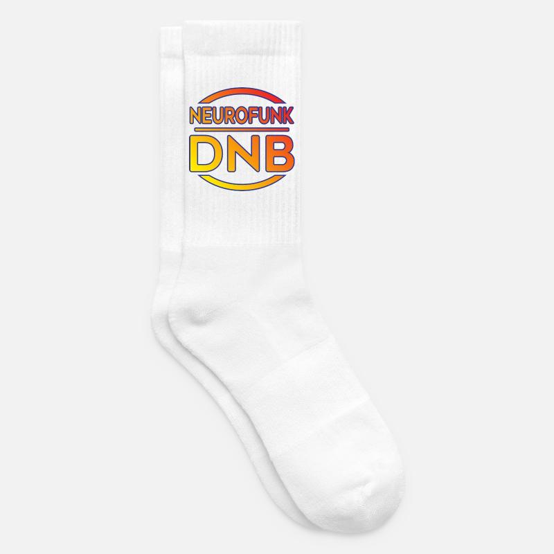 Neurofunk DNB Logo Tee - Tennis socks - white