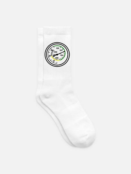 Fahrtmesser - Tennissocken - Weiß