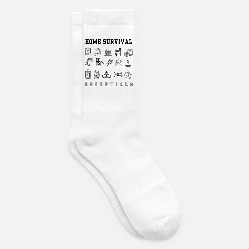 Plan d’urgence - apocalypse - Chaussettes de tennis - blanc