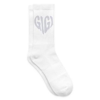 Gigi - Small Heart Graphic (Custom Color) - Tennis socks - white - Right