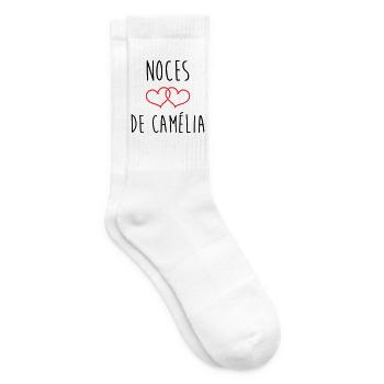 Camellia's Wedding 51 years of marriage - Tennis socks - white - Right