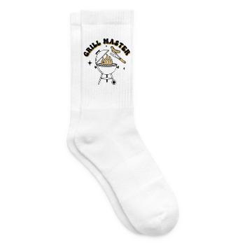 Witziger Grill Master BBQ Papa - Tennissocken - Weiß - Rechts