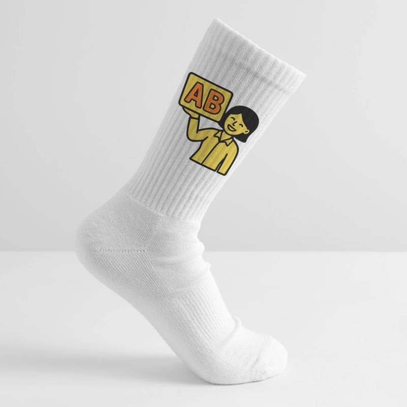 Enseignant à l’école primaire ABC Vector Chaussettes de tennis